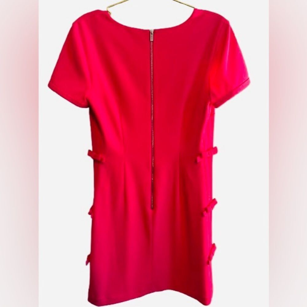 Karl Lagerfeld Pink Sheath Mini Dress Square Neck - Picture 4 of 9